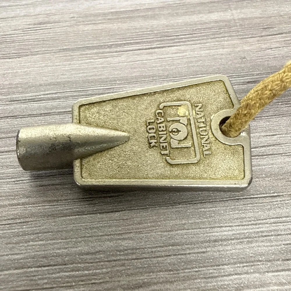 Vintage National Cabinet Lock‎ Freezer Key 4 Point Freezer Types